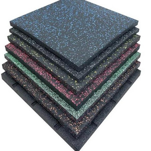 High Quality Rubber Tiles Sports Exercise Crossfit Interlocking Fitness Mats Gym Flooring