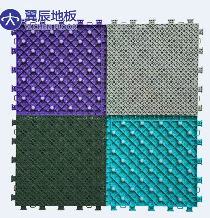 Intelligent PP portable basketball sport court material plastic tiles temporary pickleball flooring outdoor