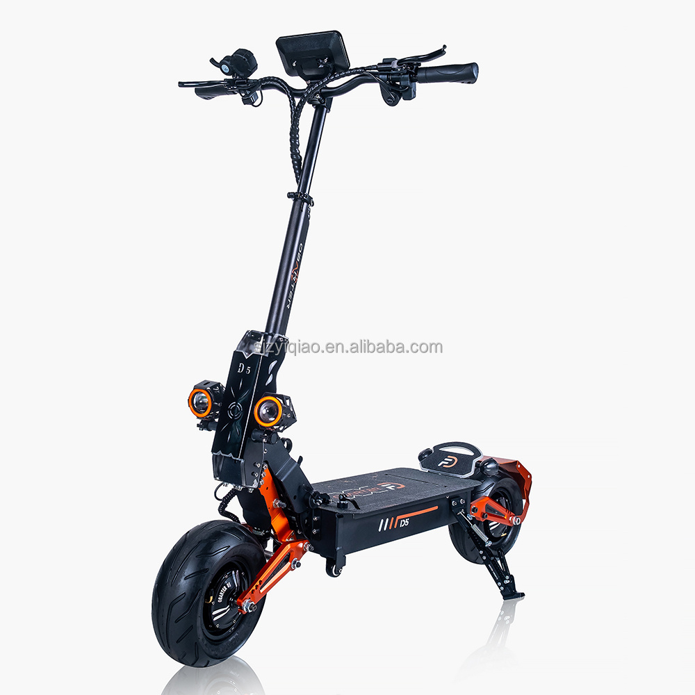 Popular US EU Stock D5 super stable electric scooter 5000w dual motor two wheel folding electric scooter for adults