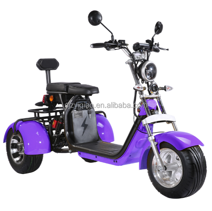 2024 china electric scooter 2000W 3000W  citycoco for 3 wheel fat tire tricycle europe warehouse bicycle