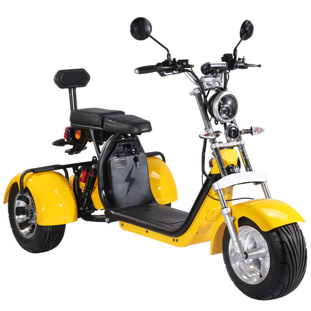 2024 china electric scooter 2000W 3000W  citycoco for 3 wheel fat tire tricycle europe warehouse bicycle