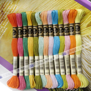 Wholesale Royalbroderie cross stitch embroidery thread similar dmc color 8 meters per pcs 100% cotton cross stitch threads