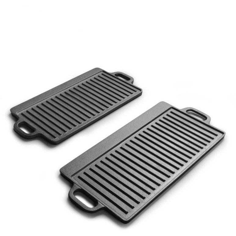 Factory  Hot Selling  Cast Iron Square Griddle, BBQ Grill Pan,No Stick Cast Iron Grill Pan