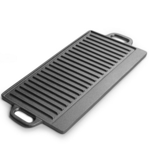 Factory  Hot Selling  Cast Iron Square Griddle, BBQ Grill Pan,No Stick Cast Iron Grill Pan