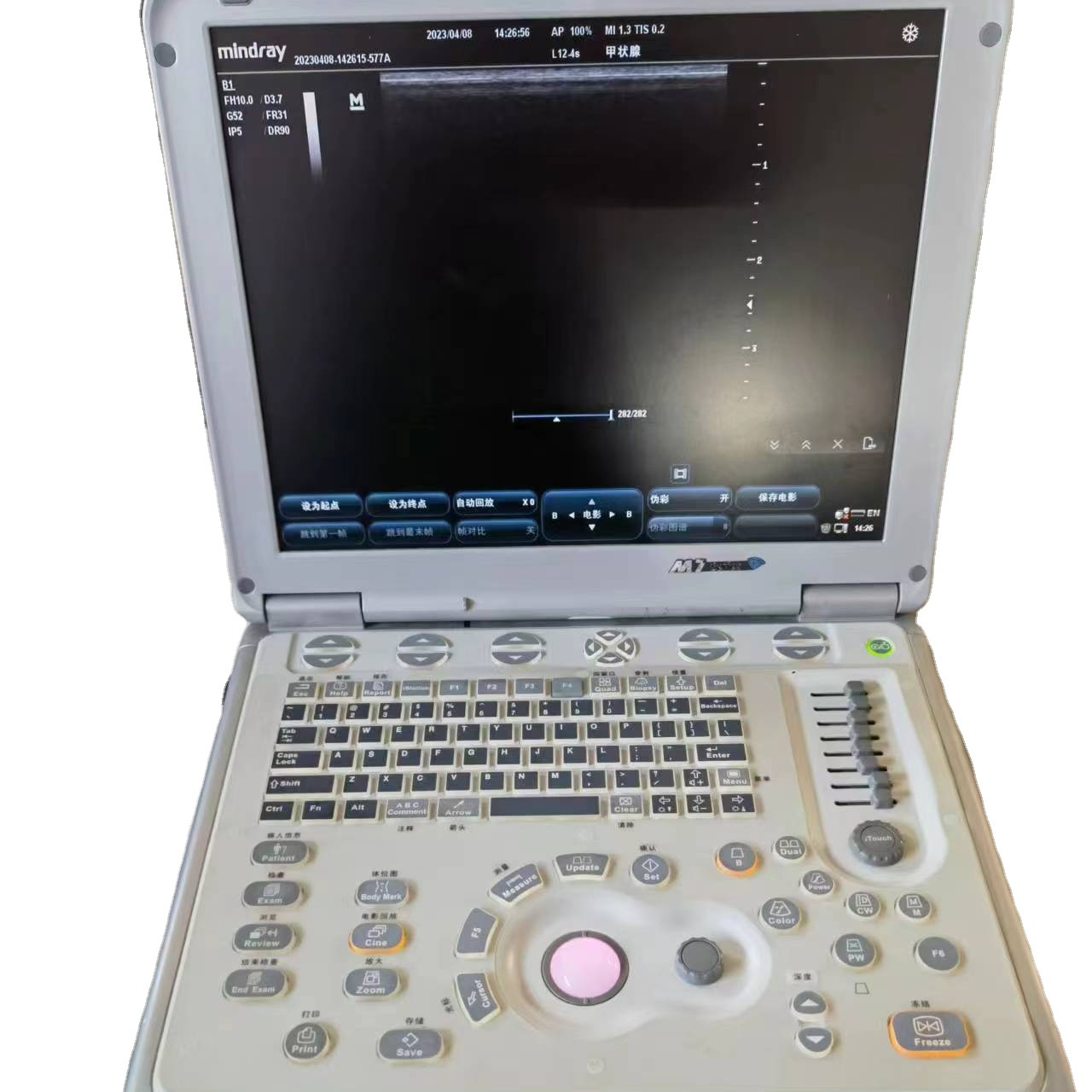 Slightly M7 Laptop Color Doppler With Convex Probe TVS Probe Linear Probes Good Price