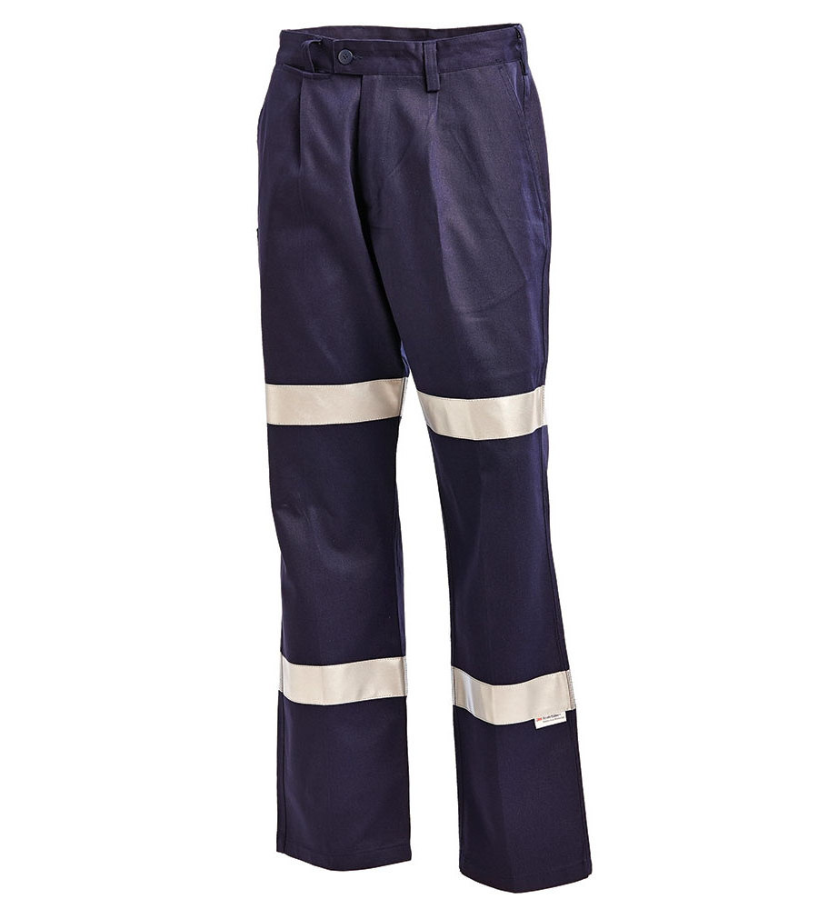 Fireproof Flame Black Reflective Work Pants Resistant Mens Cargo Work Frc Industrial Stretch Workwear Pants