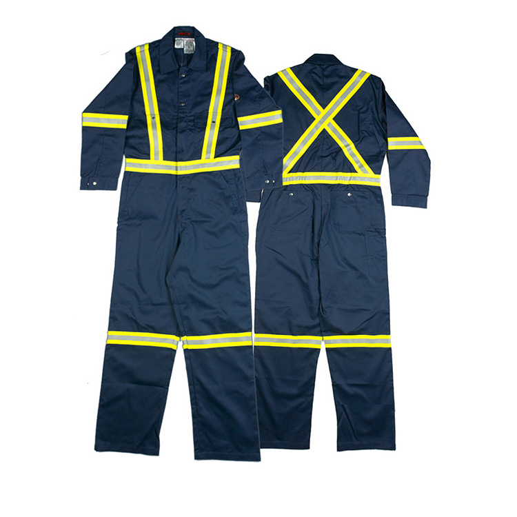 Wholesale Mechanic Worker Jumpsuit Fire Resistance One Piece Overalls Work Clothes for fireman