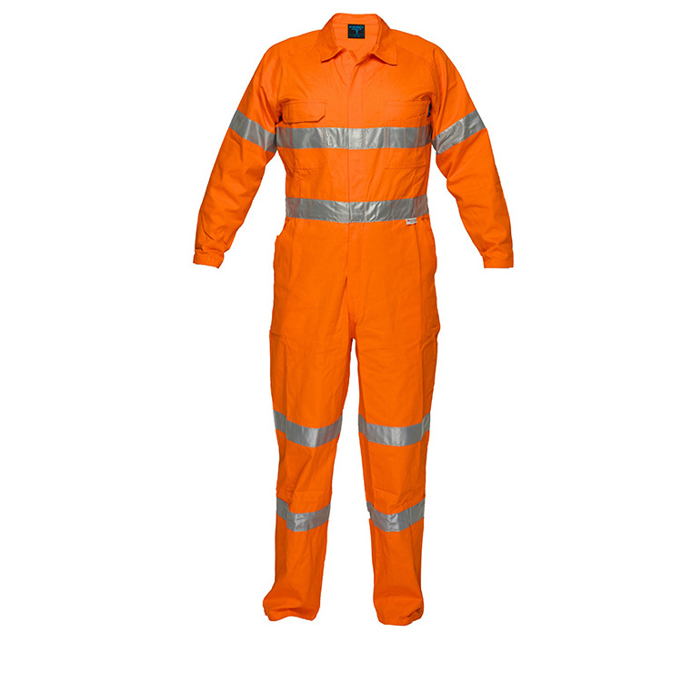 Wholesale Mechanic Worker Jumpsuit Fire Resistance One Piece Overalls Work Clothes for fireman