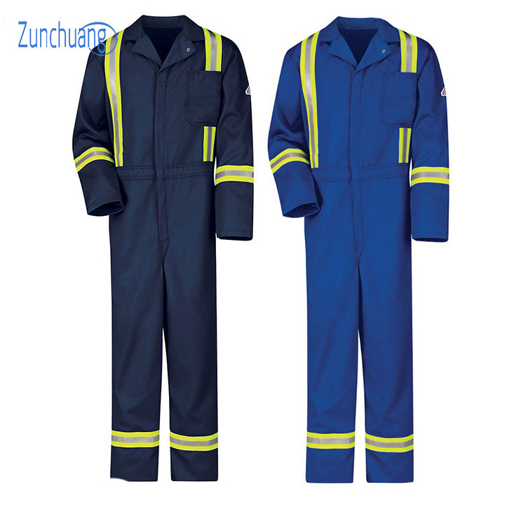 Wholesale Mechanic Worker Jumpsuit Fire Resistance One Piece Overalls Work Clothes for fireman