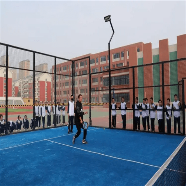 Hot Sell 8 Pcs Led Light Portable Paddle Tennis Court For Sale