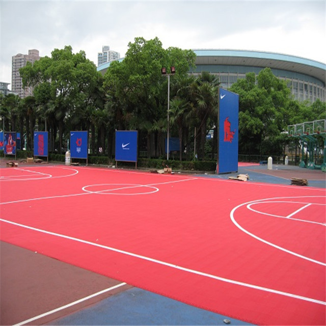 interlock plastic block sport tile interlocking cross mini soccer field basketball tennis badminton multi court