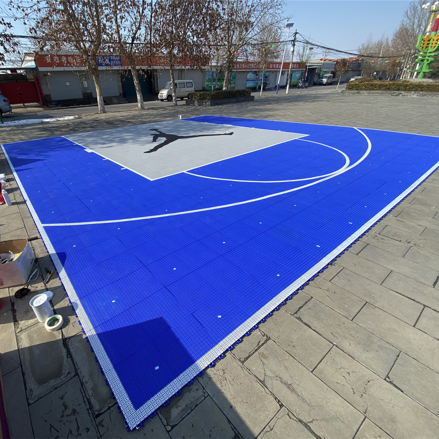 flexible price cost to build  basketball soccer outdoor futsal court flooring