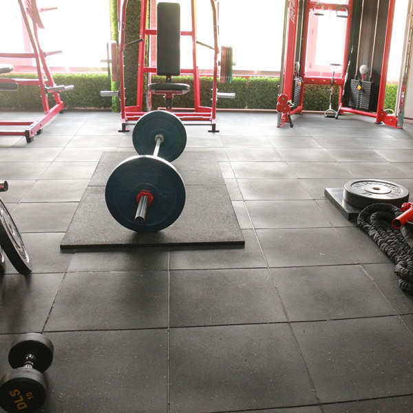 Rubber flooring tiles for gym fitness protective flooring recycle rubber mats gym rubber carpet