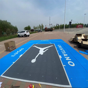 flexible price cost to build  basketball soccer outdoor futsal court flooring