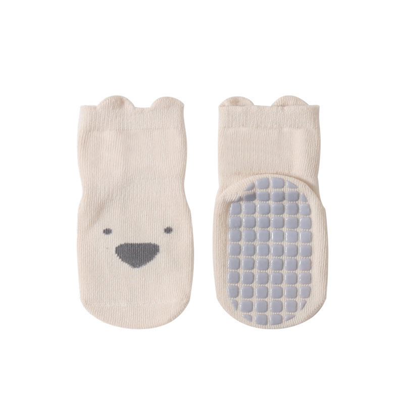 High quality Anti Slip Cotton Girls Boys Baby Toddler Kids Sock Cute Floor Safety Walking Socks