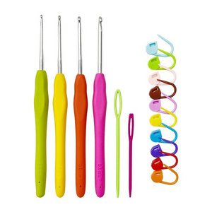 Hand Knitting Crochet Hooks Accessories Small Tools ABS Sewing Needles Locking Stitch Markers