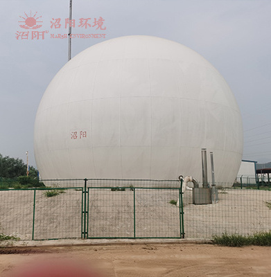 independent biogas balloon/double membrane gas holder