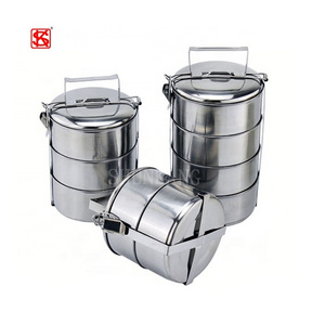 Cheap Stainless Steel Tiffin Box Lunch box 5 layers Food Carrier Thermal Food Container