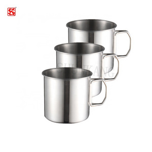 Portable Camping Stainless Steel Drinking Coffee Mug Cups With Folding Handle