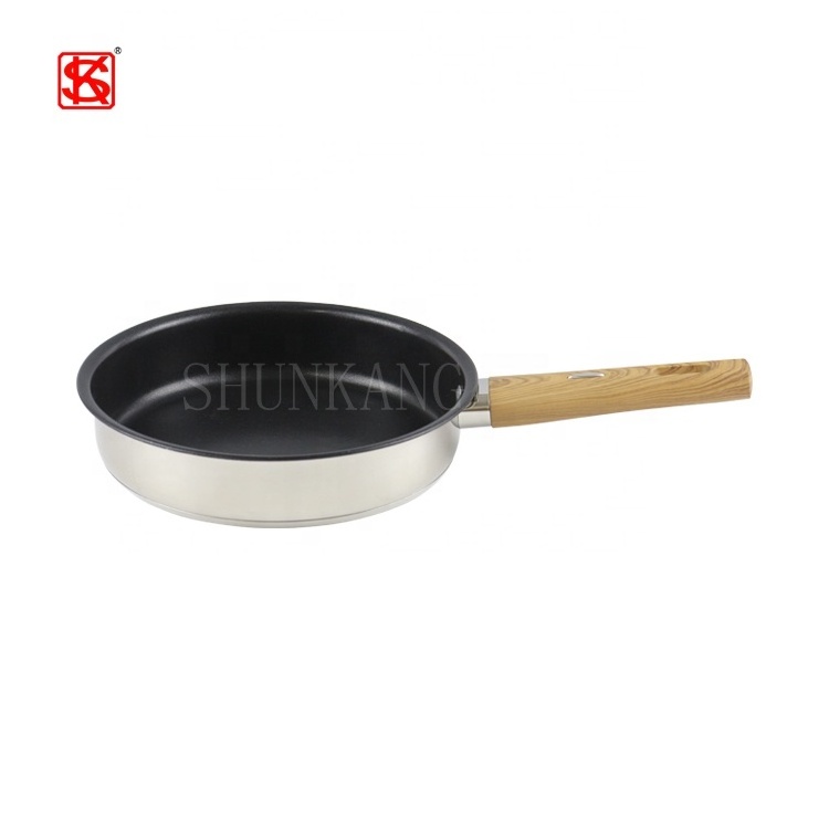 Korean Style Stainless Steel Pans Non Stick Induction Coating Cooking Frying Pan Cookware Set