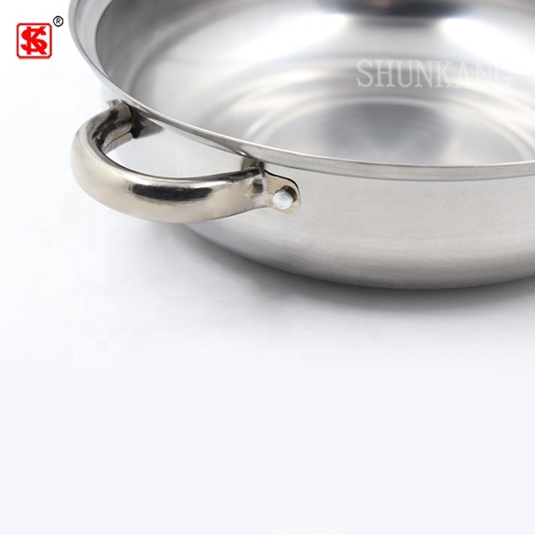 Promotions Cheap Non Electric Stainless Steel Steamer Pot Cooking Pots With Glass Lid&Steel Lid