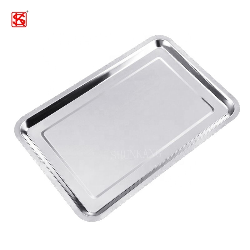 Stainless Steel Baking Pan Compact Toaster Oven Pan Tray Serving Tray Non-stick Roasting Pan