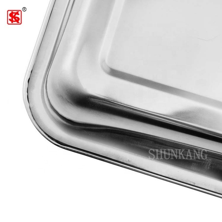 Stainless Steel Baking Pan Compact Toaster Oven Pan Tray Serving Tray Non-stick Roasting Pan