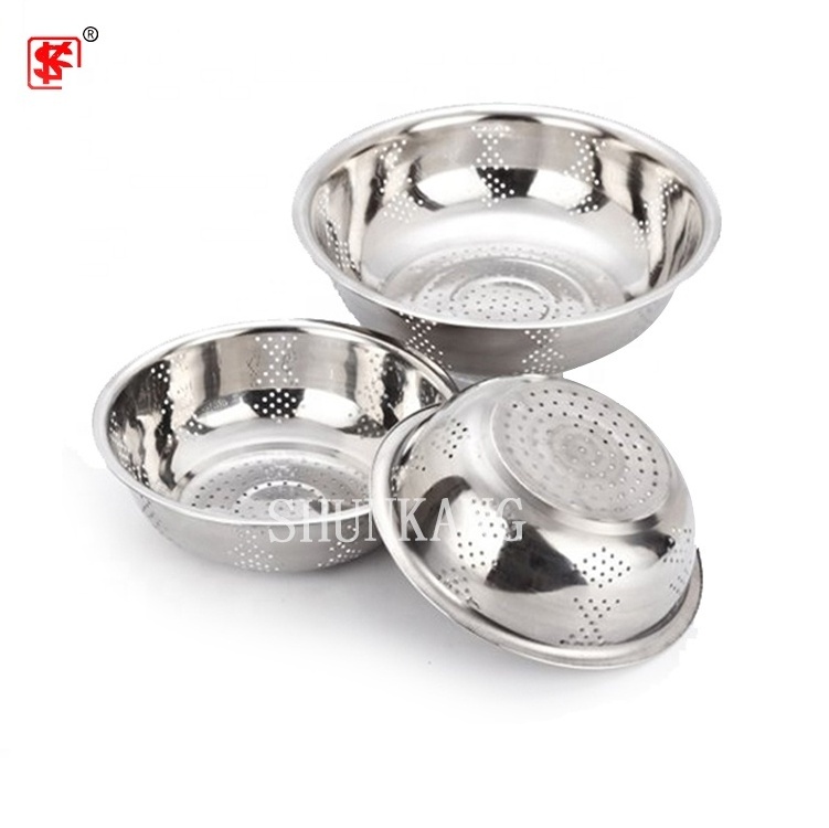 stainless steel strainer rice colander steel colander