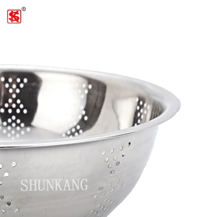 stainless steel strainer rice colander steel colander