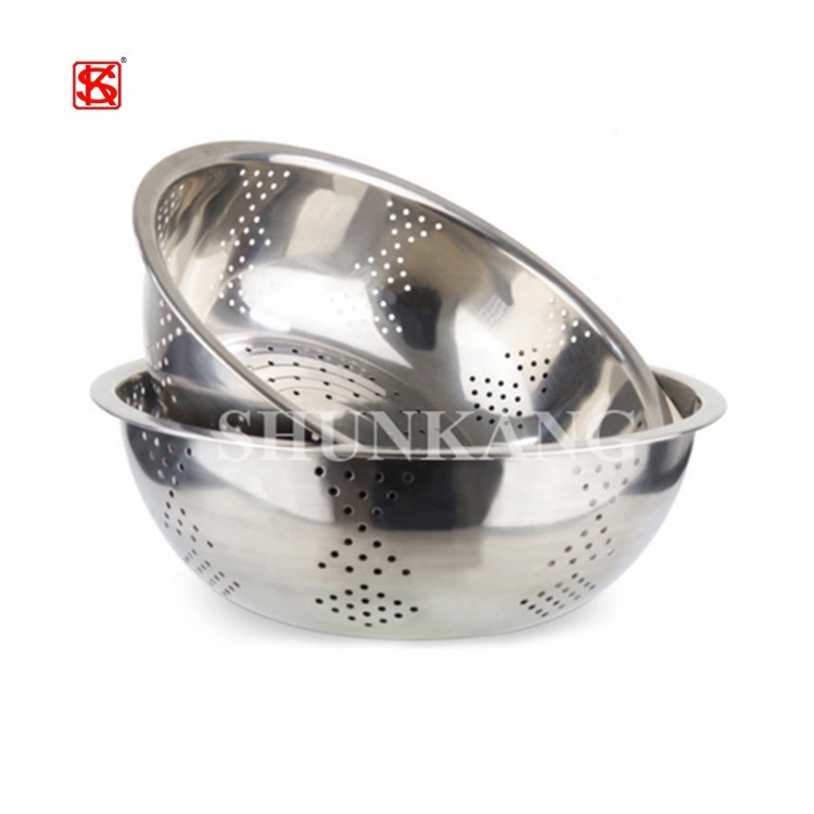 stainless steel strainer rice colander steel colander