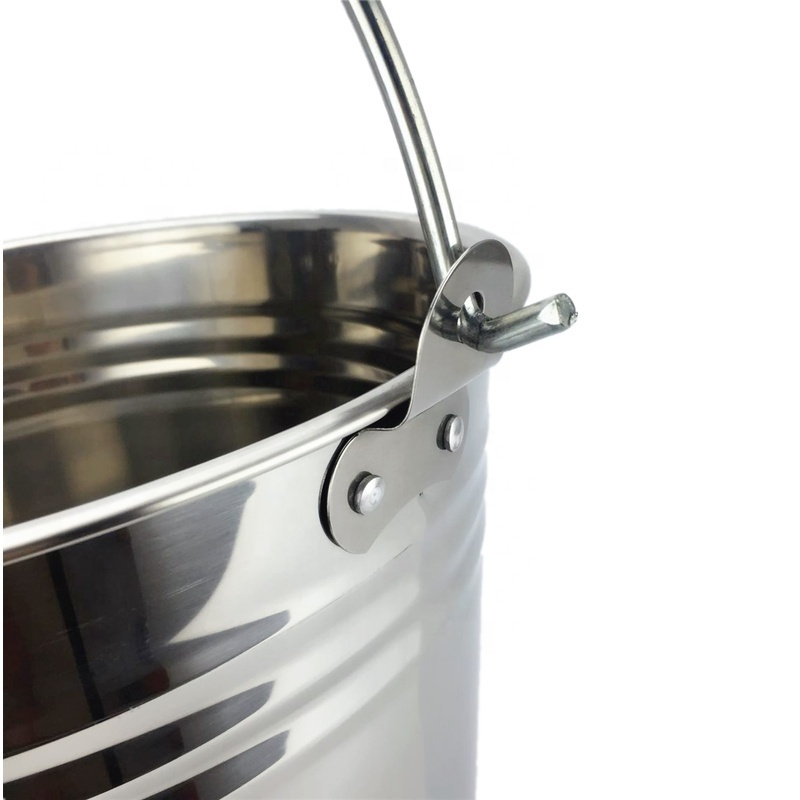 High quality cheap household stainless steel mop bucket water bucket with lid