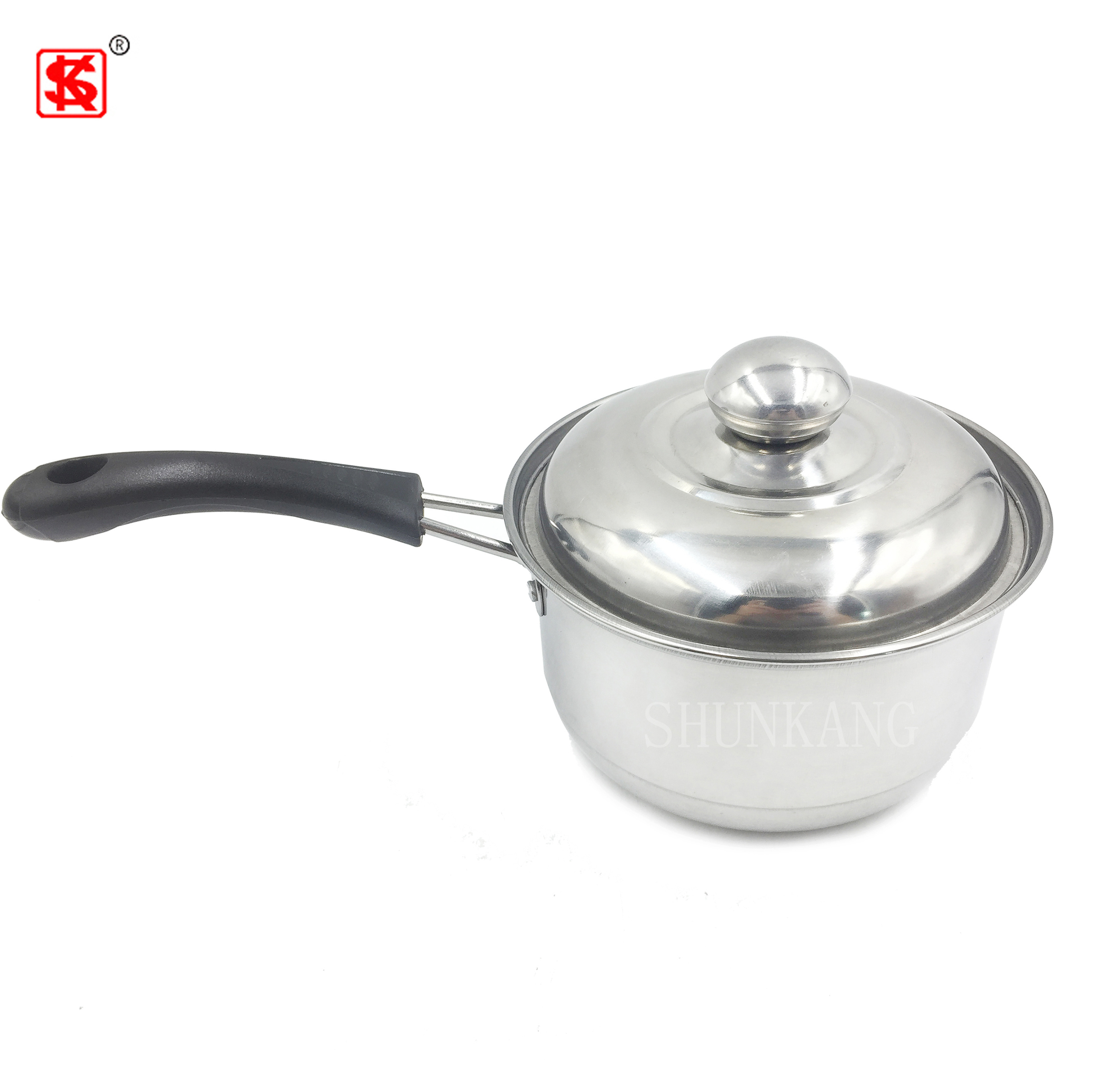 Factory Wholesaler Cheap Cookware Set Stainless Steel Saucepan Milk pot soup pot with glass lid