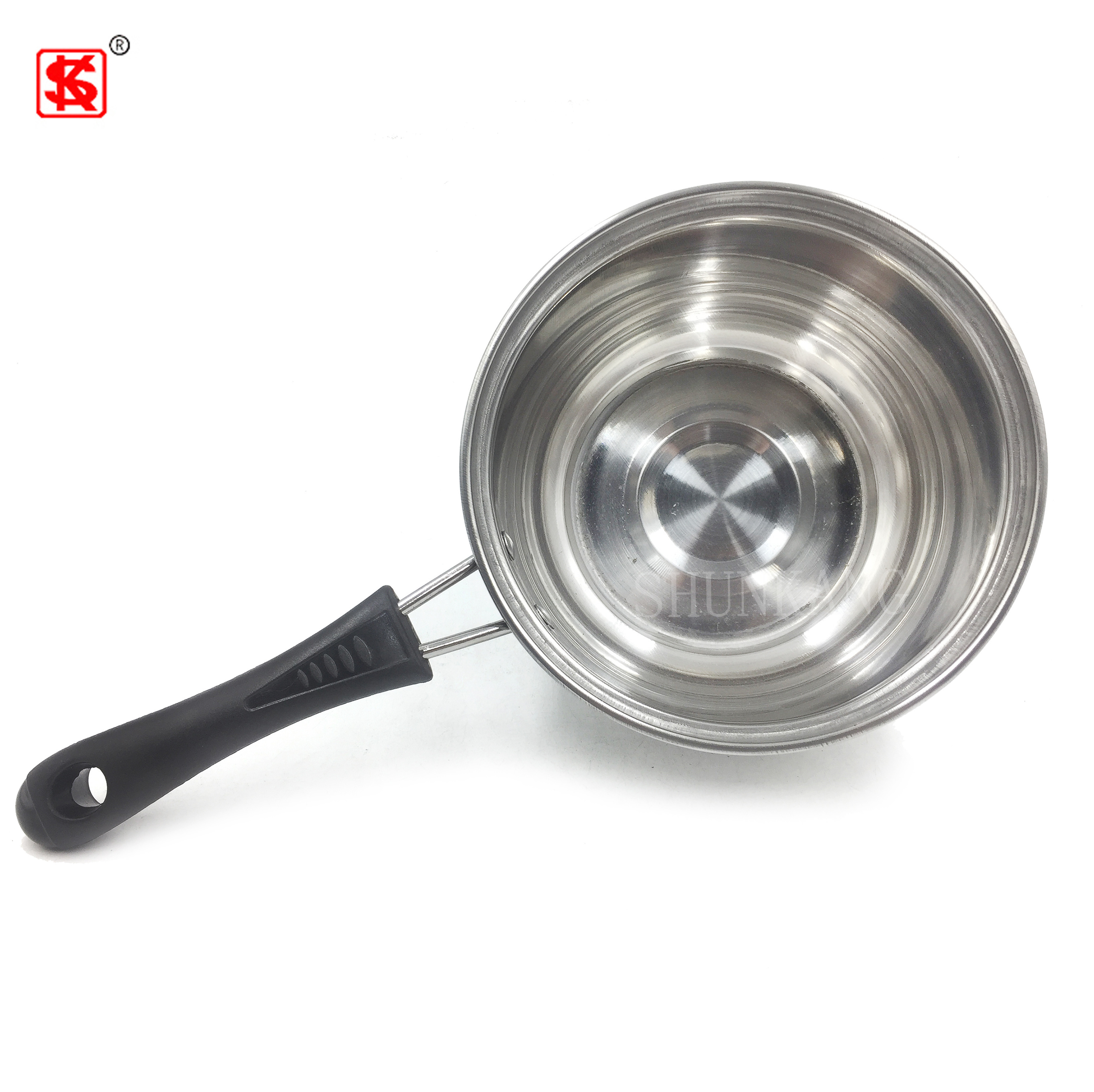 Factory Wholesaler Cheap Cookware Set Stainless Steel Saucepan Milk pot soup pot with glass lid