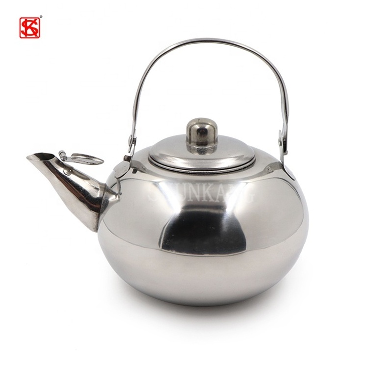 Round Whistling Kettle/Stainless Steel Tea Kettle With A Strainer