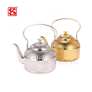 2022 New Style Rose gold Tea Coffee Kettle Stainless Steel Teapot Kettle With Strainer