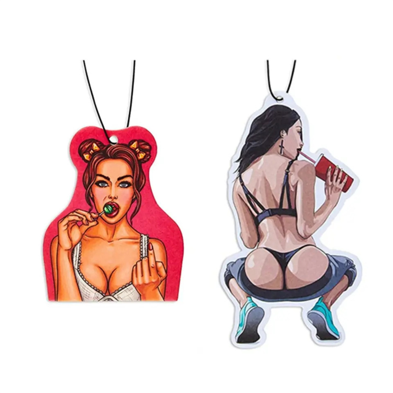 Car Christmas Gifts Other Promotional & Business Cooperate Gifts With Custom Design Sexy Girls Smells Wood Air Freshener For Car