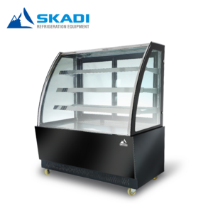 Refrigerated showcase display case deli bakery manufacturers pastry meat sushi merchandiser candy coffin cake cases