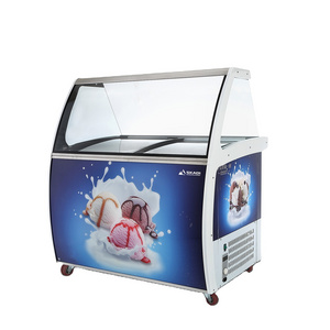 Commercial display freezer showcase ice cream deep chest freezers mini blast refrigerator solar refrigerators freezerator