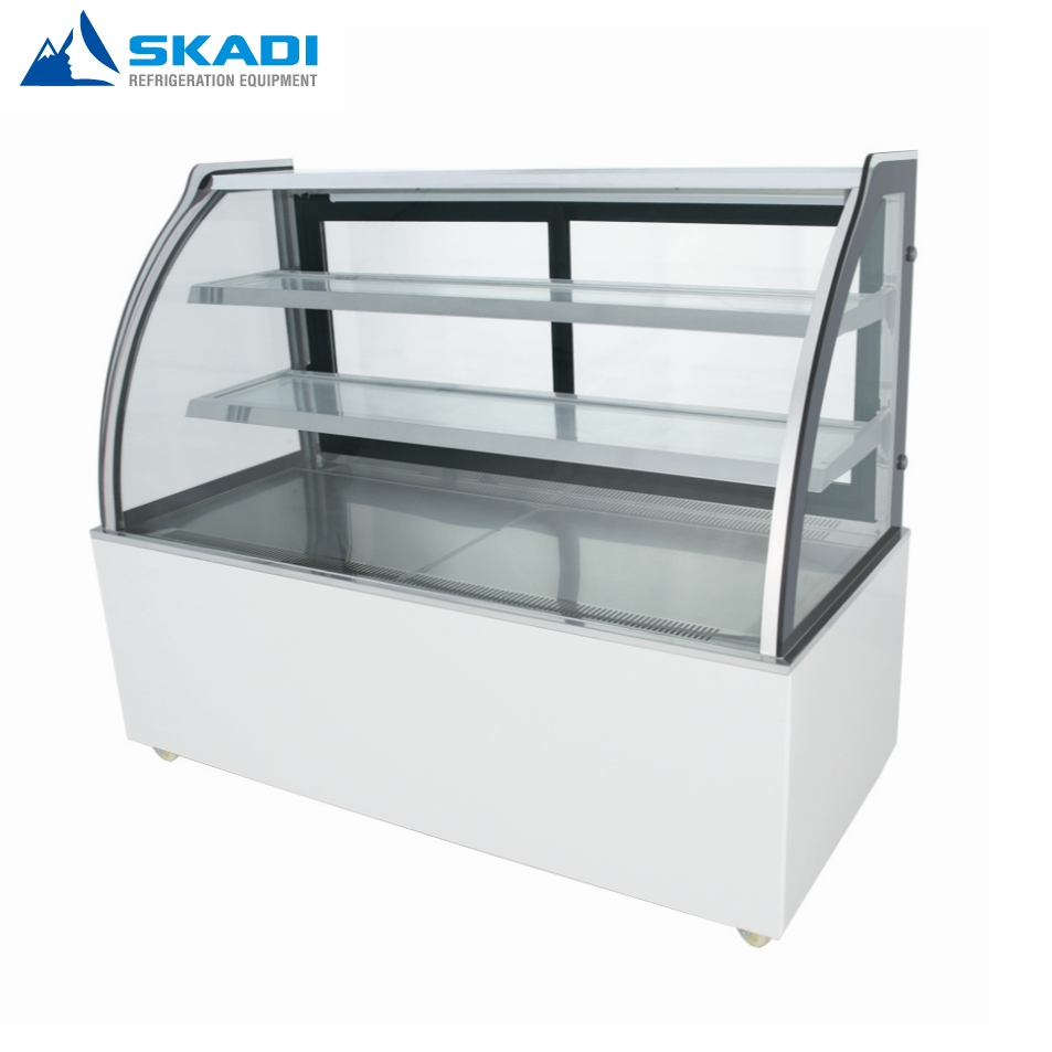 Commercial factory price Cake display counter fridge case standing cabinet showcase chiller refrigerator r134a r404a r290a