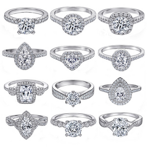 Original Silver Rings Manufacturer Direct Ordered 925 Silver Jewelry Solitaire Ring Engagement Rings With Zircon