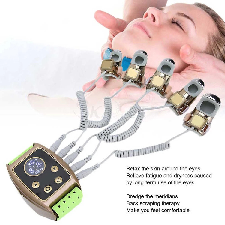 New design ems face lifting face rf ems gold finger golden finger face massage