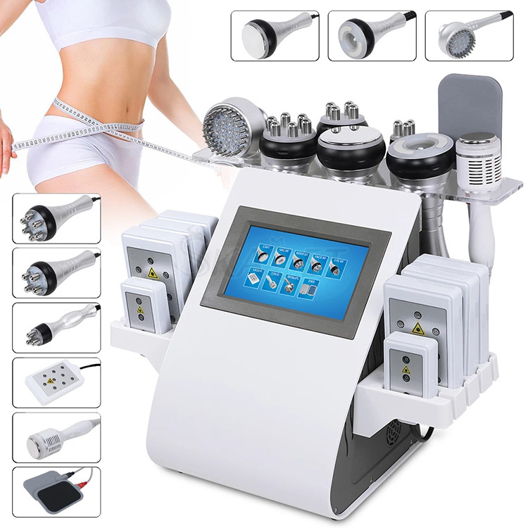 High quality laser slimming vacuum rf ultrasonic cavitation machine with ems