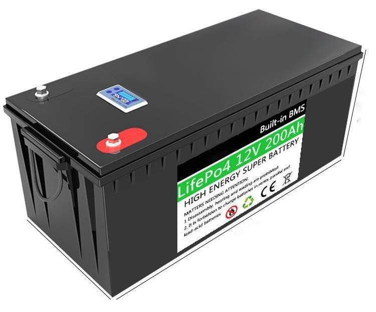 12V 24V 36V 48V 200AH LiFePO4 Battery RV Camping Golf Cart Off-Road Solar Energy Storage Battery