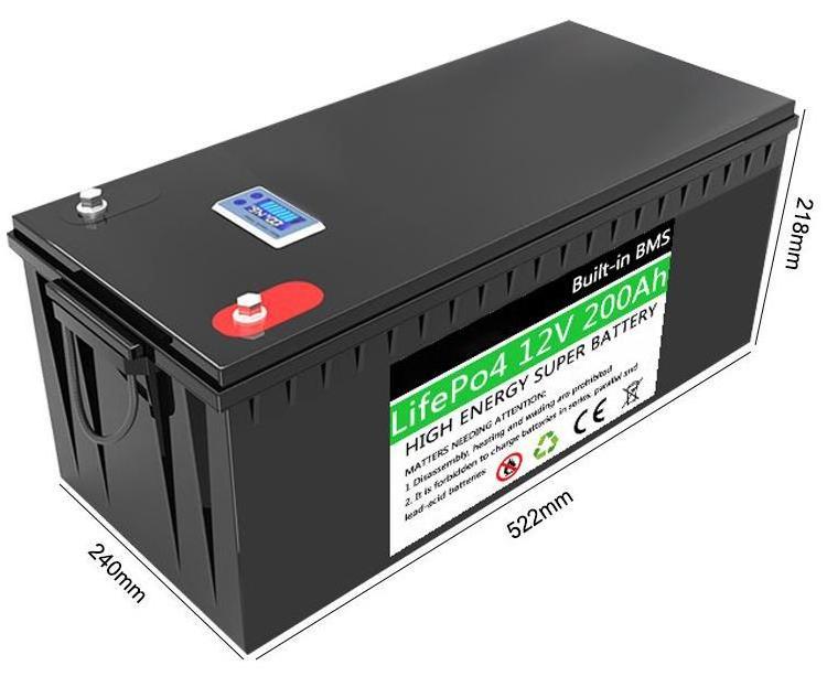 12V 24V 36V 48V 200AH LiFePO4 Battery RV Camping Golf Cart Off-Road Solar Energy Storage Battery