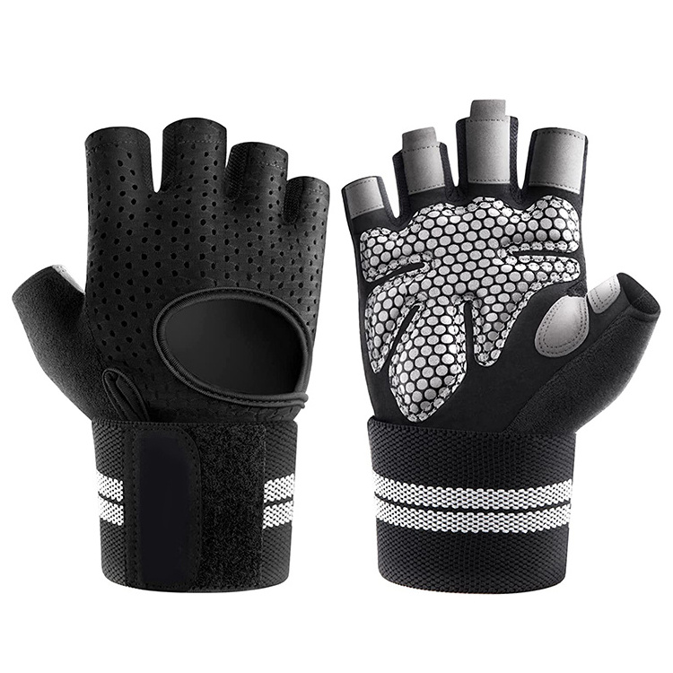 2022 Hot Sale Fitness Winter Sport Gloves Weightlifting Training Half Finger Breathable Sport Gloves Gym