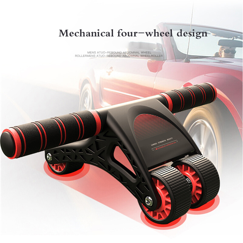 Abs Workout Abdominal Muscle Trainer Exercise Equipment Ab Wheel Roller for Home Gym