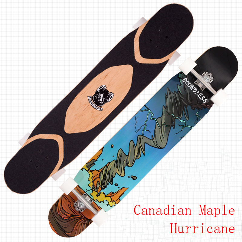 7-Ply 100% Canadian Maple Freestyle Longboard Completes Custom Graphic Dancing Longboard Deck Skateboard Complete