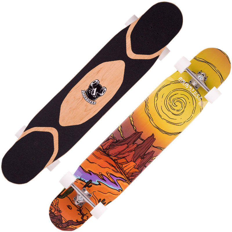 7-Ply 100% Canadian Maple Freestyle Longboard Completes Custom Graphic Dancing Longboard Deck Skateboard Complete