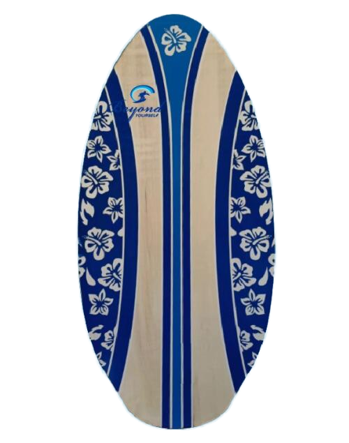 Wooden Skimboards with Colored EVA Pad Lightweight Skim Board for Beach Kids and Adults with Foam Traction