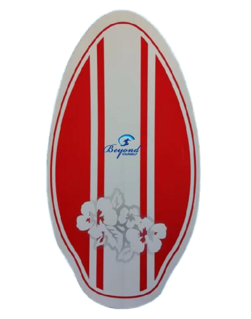 Wooden Skimboards with Colored EVA Pad Lightweight Skim Board for Beach Kids and Adults with Foam Traction